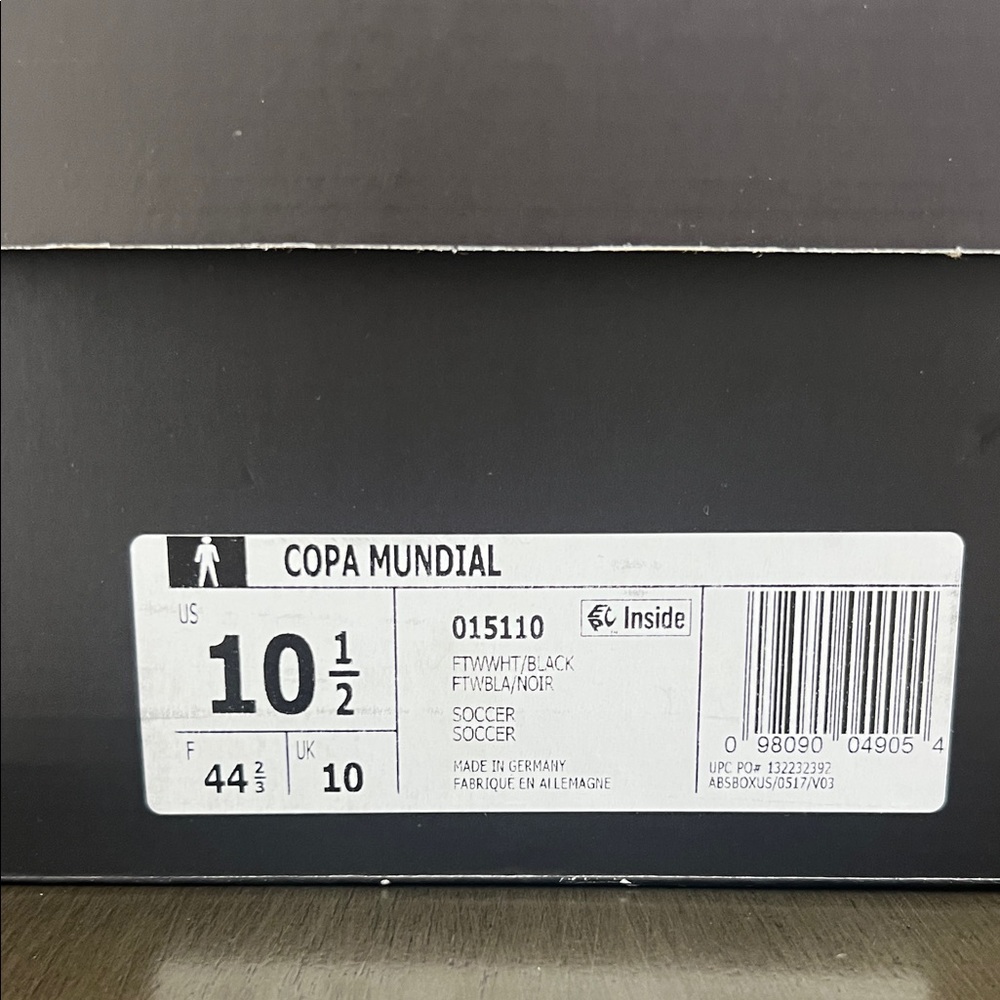 Adidas Copa Mundial Soccer Cleats - Black and White